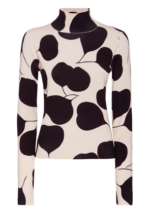 La DoubleJ intarsia-knit jumper - Neutrals