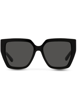 Dolce & Gabbana Eyewear square-frame logo-arm sunglasses - Black