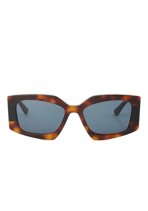Karl Lagerfeld geometric-frame sunglasses - Brown