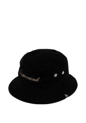 Mastermind World logo-embroidered bucket hat - Black