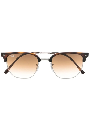Ray-Ban tortoiseshell-bridge detail sunglasses - Brown