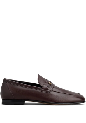 Tod's leather loafers - Red