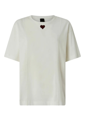 PINKO heart appliqué T-shirt - Neutrals