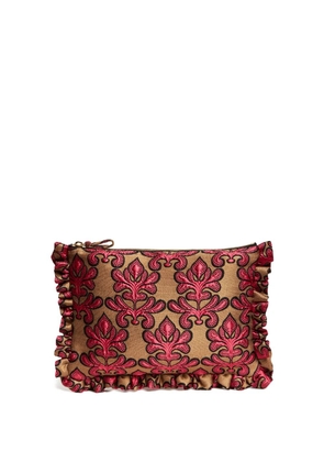 La DoubleJ jacquard clutch bag - Pink