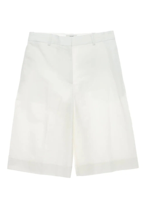 TOTEME front-crease tailored shorts - White