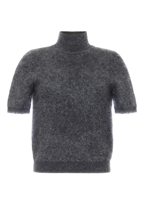 Adam Lippes Ari brushed-cashmere mock-neck top - Grey