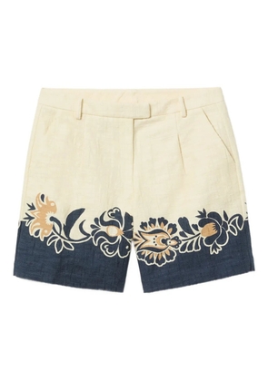 La DoubleJ floral-print shorts - Neutrals