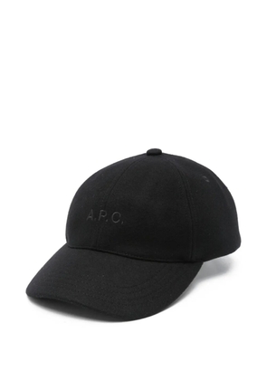 A.P.C. Charlie logo-embroidered baseball cap - Black