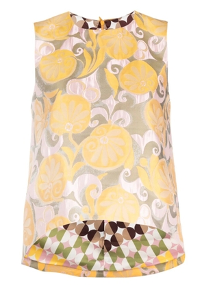 La DoubleJ La Scapa jacquard top - Yellow