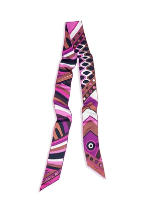PUCCI Vivara-print scarf - Pink