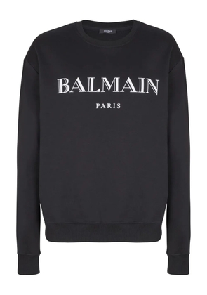 Balmain logo-print sweatshirt - Black