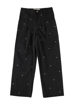 Song For The Mute bead-embellished straight-leg trousers - Black