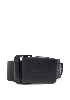 Stone Island 9300001 compass-logo buckle belt - Black