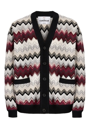 Missoni chevron-pattern button cardigan - White