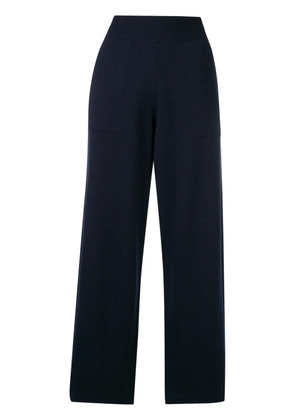 Barrie flared knitted trousers - Blue
