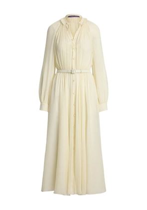 Ralph Lauren Collection pleated button-up midi dress - White