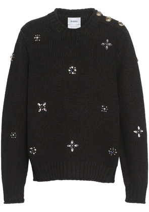 Barrie embroidered cashmere jumper - Black