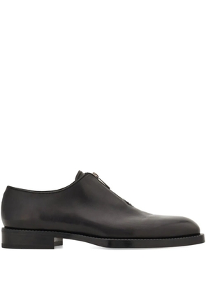 Ferragamo central-zip derby shoes - Black