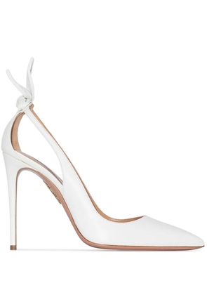 Aquazzura Bow Tie 105mm pumps - White
