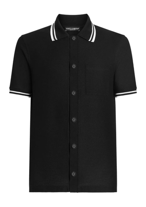 Dolce & Gabbana short-sleeves cotton shirt - Black