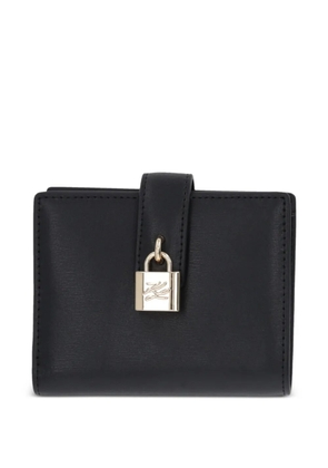 Karl Lagerfeld padlock flap wallet - Black
