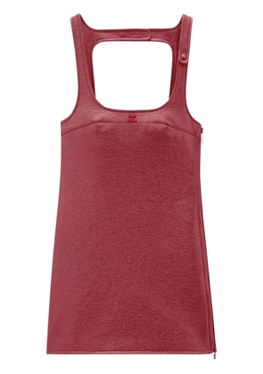 Courrèges Reedition vinyl mini dress - Red