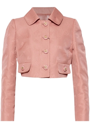 Dolce & Gabbana DNA monogram-jacquard jacket - Pink