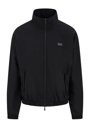 Ferragamo logo-patch bomber jacket - Black