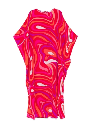 PUCCI Marmo-print maxi dress - Red