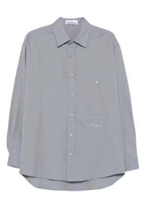 Stone Island 1100003 patch-pocket button-down shirt - Blue