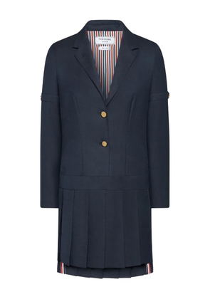 Thom Browne Super 120's Sportcoat twill mini dress - Blue
