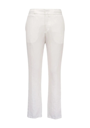 Orlebar Brown straight-leg cotton-linen trousers - White