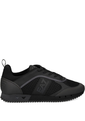 Ea7 Emporio Armani logo-detail mesh sneakers - Black