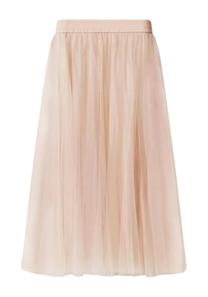 Fabiana Filippi tulle midi skirt - Neutrals