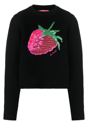La DoubleJ Lampone embroidered jumper - Black