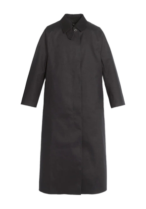 Barrie button-fastening single-breasted coat - Black