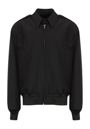 MM6 Maison Margiela collared wool jacket - Black
