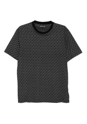 Michael Kors monogram-print cotton T-shirt - Black