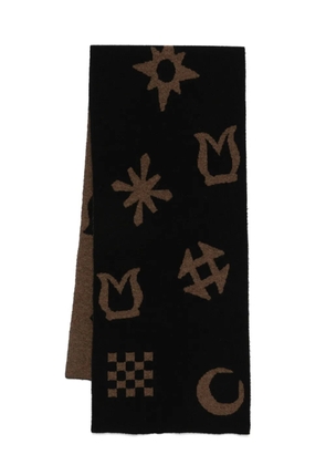 Nanushka jacquard scarf - Black