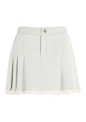 Barrie pleated buckled skirt - Green
