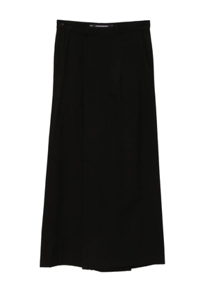 Julius over-wrapping trousers - Black