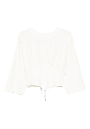 HAMZA Nyssa corset T-shirt - White