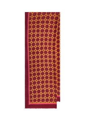 MALIPARMI geometric-patterned scarf - Red