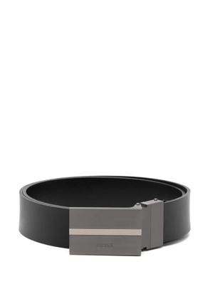 BOSS engraved-logo reversible belt - Black