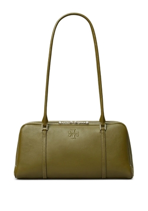 Tory Burch small Marshmallow leather zip-top bag - Green