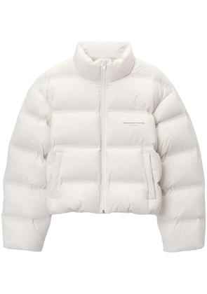Alexander Wang cropped puffer jacket - White