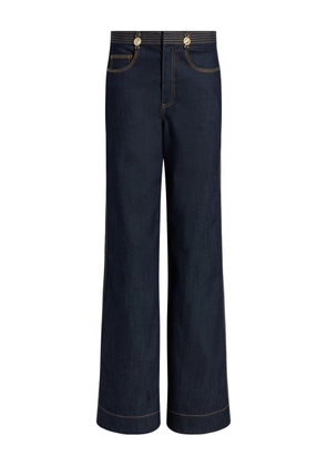 Cinq A Sept Bev side-stripe trousers - Blue