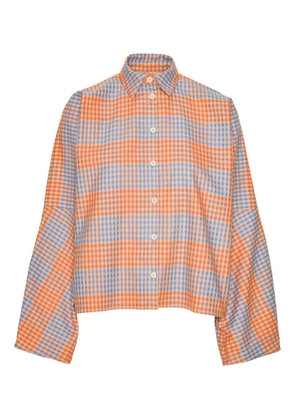 Henrik Vibskov checked shirt - Blue