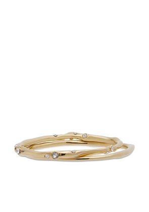 DRIES VAN NOTEN rhinestone-embellished cuff bracelets - Gold