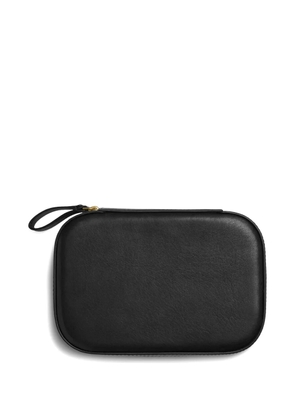 Shinola leather zip travel case - Black